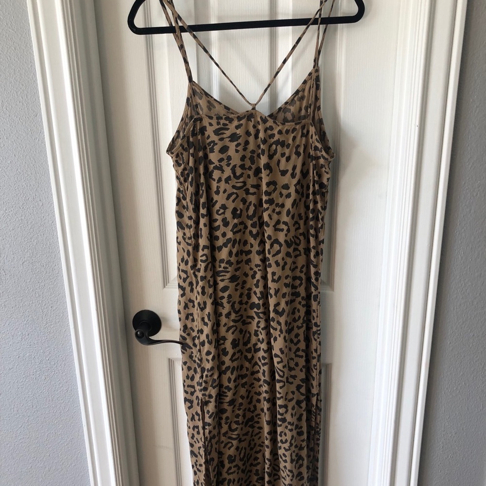 Aerie maxi leopard dress